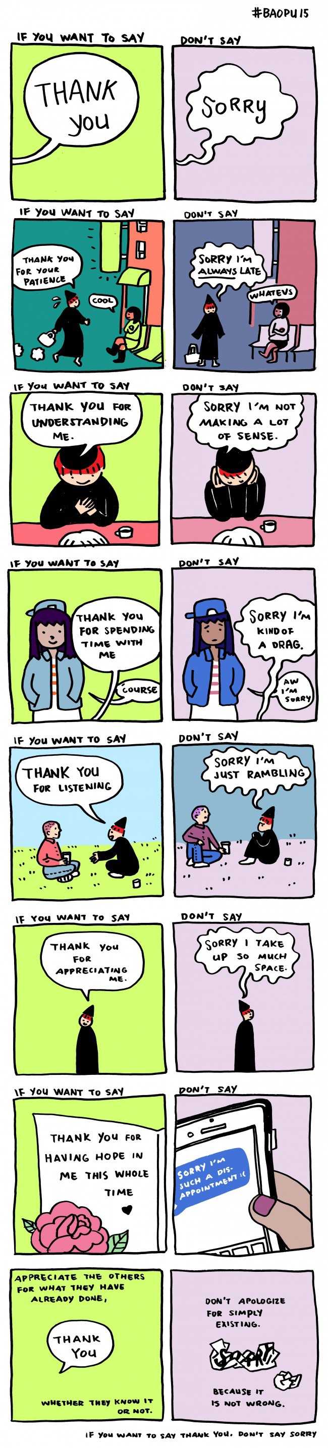 Thank You Not Sorry Image